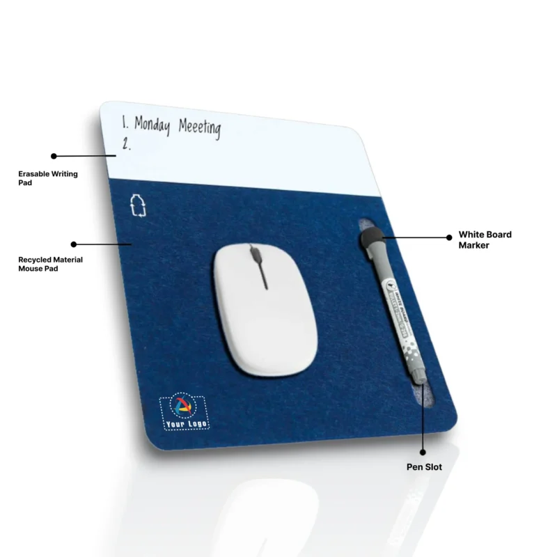 Buy Slick Mouse Pad with Erasable Writing Pad in bulk for Corporate Gifting | Corporate Gyft
