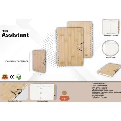 Buy Assistant Eco-Friendly Notebook in bulk for Corporate Gifting | Corporate Gyft