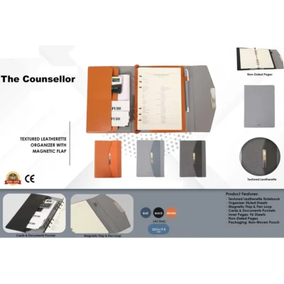 Buy The Counsellor Notebook with Organizer in bulk for Corporate Gifting | Corporate Gyft