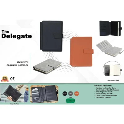 Buy The Delegate Organizer Notebook in bulk for Corporate Gifting | Corporate Gyft