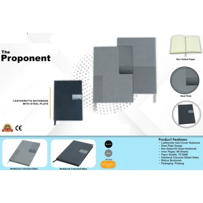 Buy The Proponent Leatherette Notebook in bulk for Corporate Gifting | Corporate Gyft