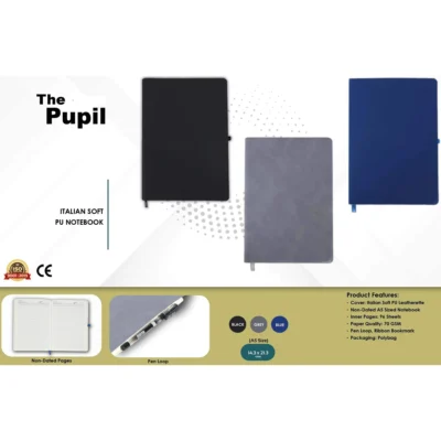 Buy The Pupil Italian Soft Notebook in bulk for Corporate Gifting | Corporate Gyft