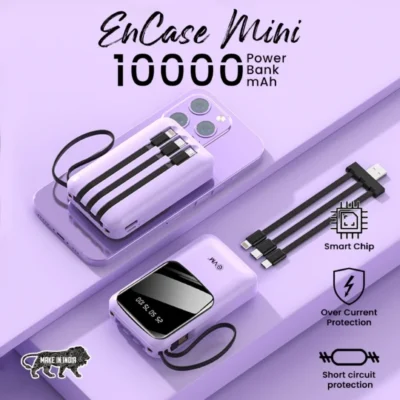 Buy EnCase Mini Power Bank Purple in bulk for Corporate Gifting | Corporate Gyft