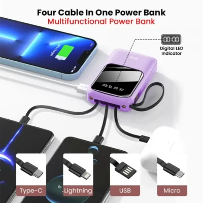 Buy EnCase Mini Power Bank Purple in bulk for Corporate Gifting | Corporate Gyft