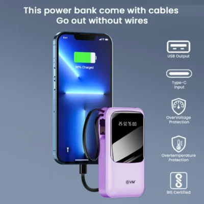 Buy EnCase Mini Power Bank Purple in bulk for Corporate Gifting | Corporate Gyft