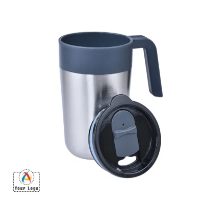 Buy Cuppa Silver Travel Mug in bulk for Corporate Gifting | Corporate Gyft