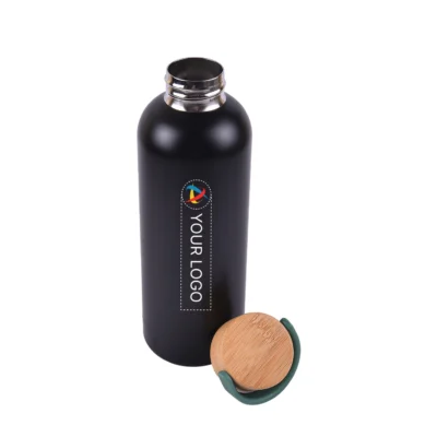 Buy Ebony Black Vacuum Bottle in bulk for Corporate Gifting | Corporate Gyft