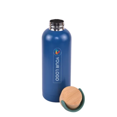 Buy Ebony Blue Vacuum Bottle in bulk for Corporate Gifting | Corporate Gyft