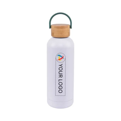Buy Ebony White Vacuum Bottle in bulk for Corporate Gifting | Corporate Gyft