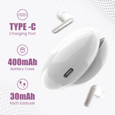 Buy Enbuds ANC Wireless Earbuds White in bulk for Corporate Gifting | Corporate Gyft