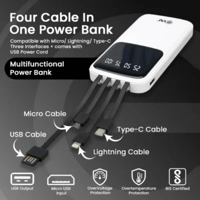 Buy Encase+ Power Bank - White in bulk for Corporate Gifting | Corporate Gyft