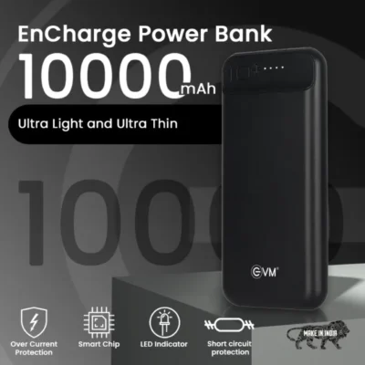 Buy EnCharge Power Bank Black in bulk for Corporate Gifting | Corporate Gyft