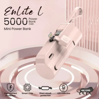 Buy EnLite L Power Bank - Pink in bulk for Corporate Gifting | Corporate Gyft