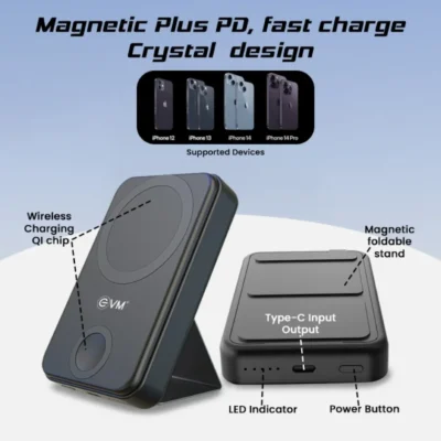 Buy EnMag Pro Power Bank - Black in bulk for Corporate Gifting | Corporate Gyft