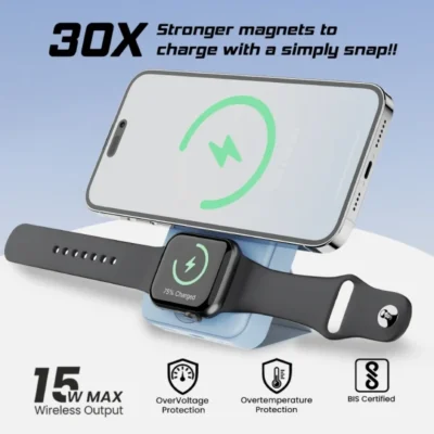 Buy EnMag Pro Power Bank - Blue in bulk for Corporate Gifting | Corporate Gyft
