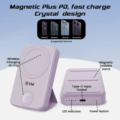 Buy EnMag Pro Power Bank - Pink in bulk for Corporate Gifting | Corporate Gyft