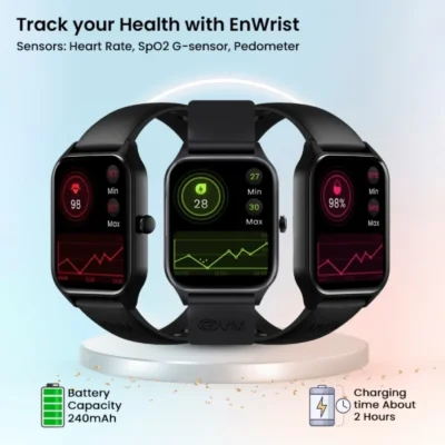 Buy EnWrist Smart Watch Black in bulk for Corporate Gifting | Corporate Gyft