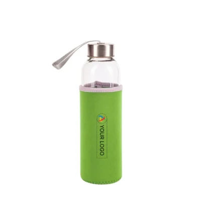 Buy Goblet Glass Bottle - Green in bulk for Corporate Gifting | Corporate Gyft