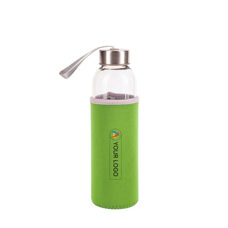 Buy Goblet Glass Bottle - Green in bulk for Corporate Gifting | Corporate Gyft