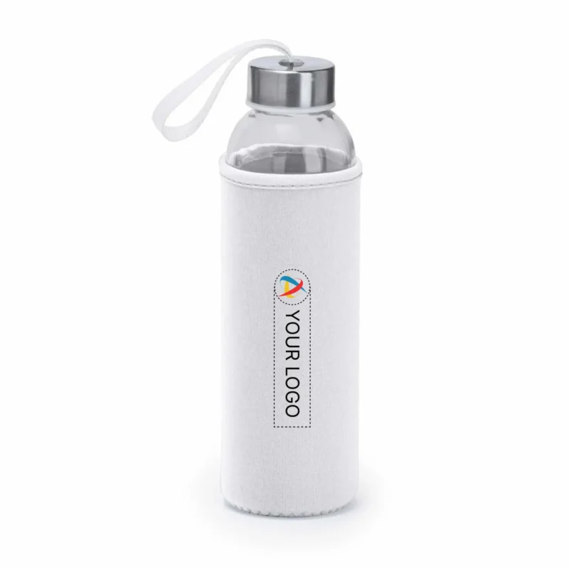Buy Goblet Glass Bottle - White in bulk for Corporate Gifting | Corporate Gyft