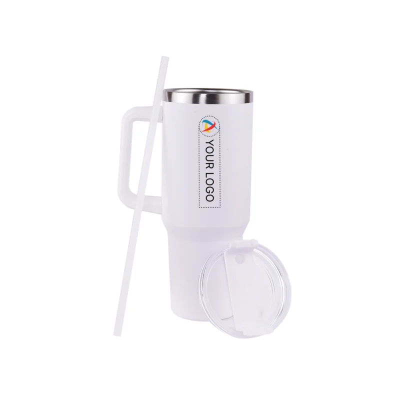 Buy White Hydra Travel Mug in bulk for Corporate Gifting | Corporate Gyft