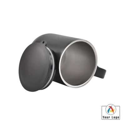 Buy Lisbon Jr Black Travel Mug in bulk for Corporate Gifting | Corporate Gyft