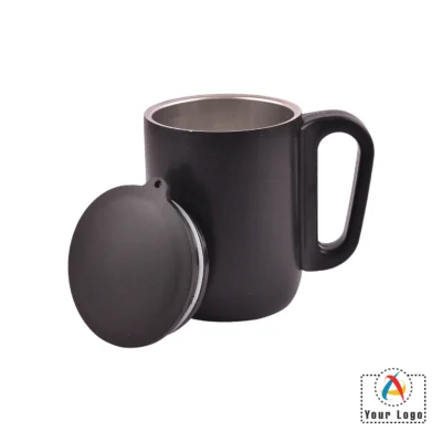 Buy Lisbon Jr Black Travel Mug in bulk for Corporate Gifting | Corporate Gyft