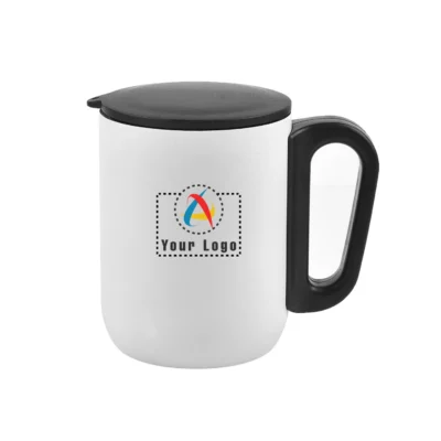 Buy Lisbon Jr White Travel Mug in bulk for Corporate Gifting | Corporate Gyft