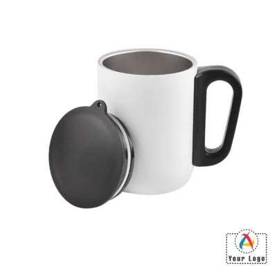 Buy Lisbon Jr White Travel Mug in bulk for Corporate Gifting | Corporate Gyft