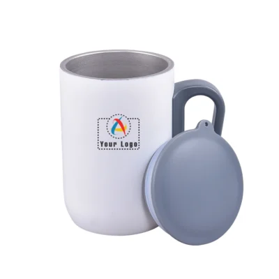Buy Lisbon White Travel Mug in bulk for Corporate Gifting | Corporate Gyft