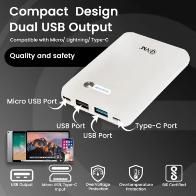 Buy EnCore+ Power Bank - White in bulk for Corporate Gifting | Corporate Gyft