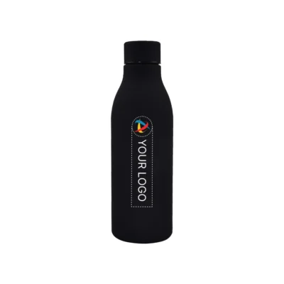Buy Rubbl Black Vacuum Bottle in bulk for Corporate Gifting | Corporate Gyft