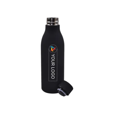 Buy Rubbl Black Vacuum Bottle in bulk for Corporate Gifting | Corporate Gyft