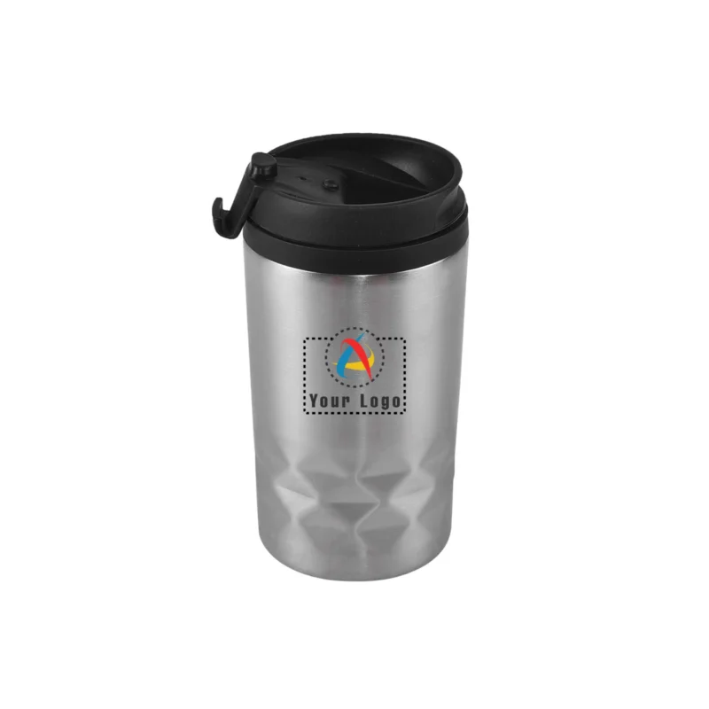 Buy Toby Silver Travel Mug in bulk for Corporate Gifting | Corporate Gyft