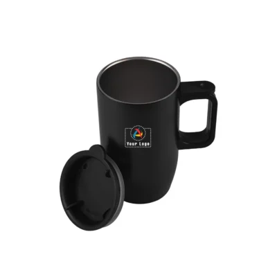 Buy Vento Black Travel Mug in bulk for Corporate Gifting | Corporate Gyft