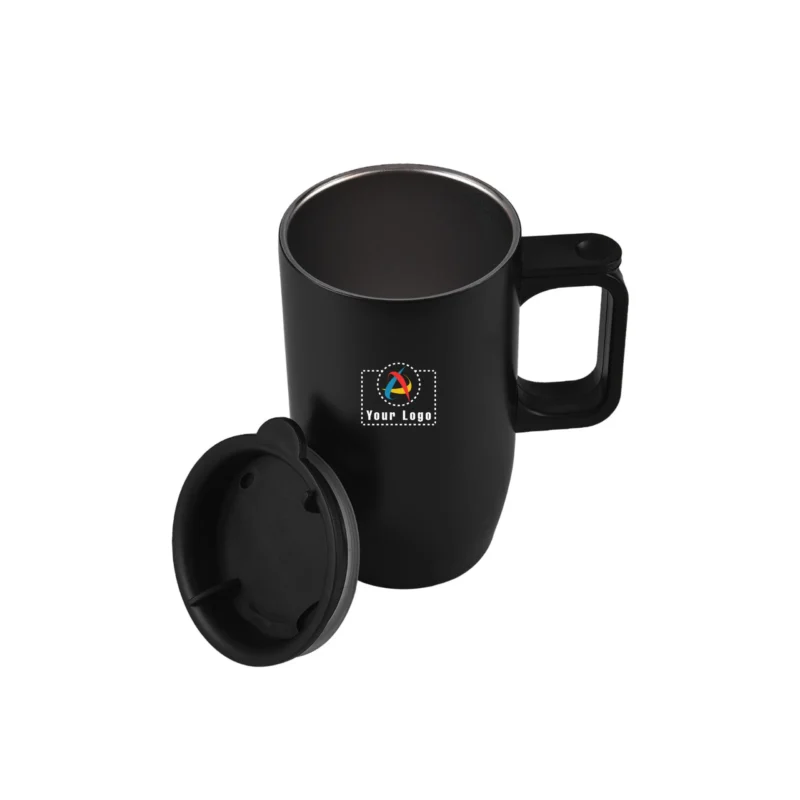 Buy Vento Black Travel Mug in bulk for Corporate Gifting | Corporate Gyft