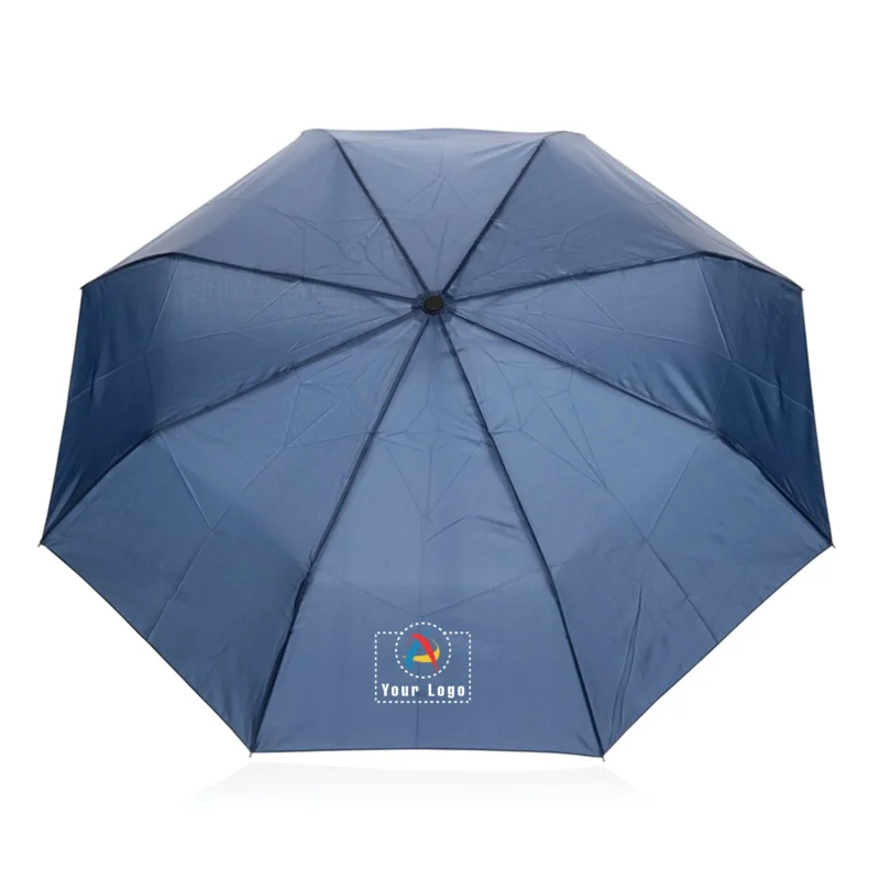 Buy AWARE™ RPET Umbrella with Carabiner - Blue in bulk for Corporate Gifting | Corporate Gyft