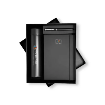 Buy 3-In-1 Smart Gift Set - Black in bulk for Corporate Gifting | Corporate Gyft