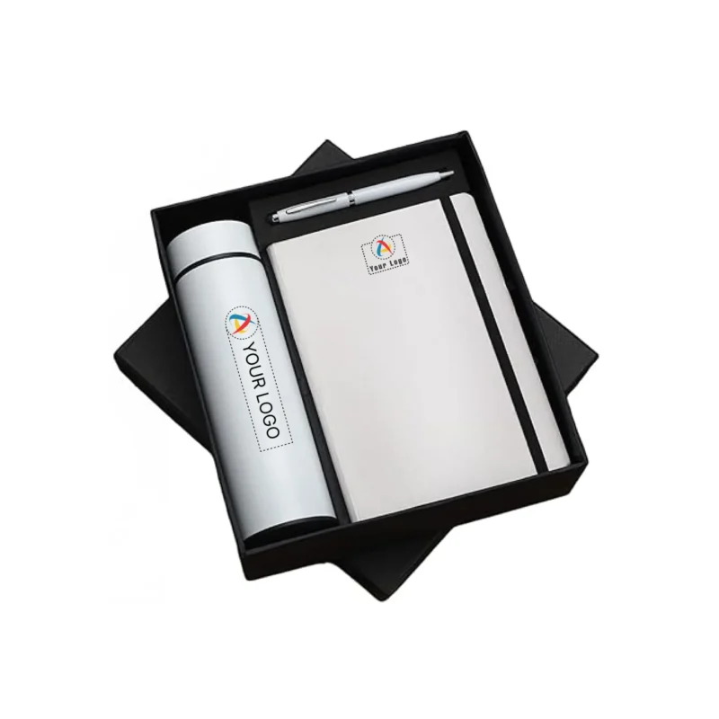 Buy 3-In-1 Smart Gift Set - White in bulk for Corporate Gifting | Corporate Gyft