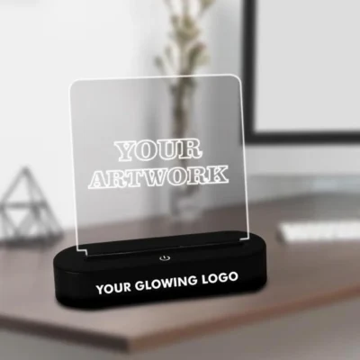 Buy Acrylic Glow Rechargeable Lamp in bulk for Corporate Gifting | Corporate Gyft