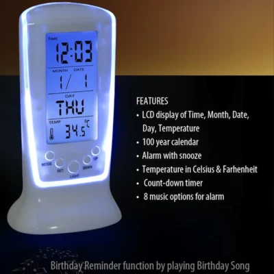 Buy Backlit Table Clock in bulk for Corporate Gifting | Corporate Gyft