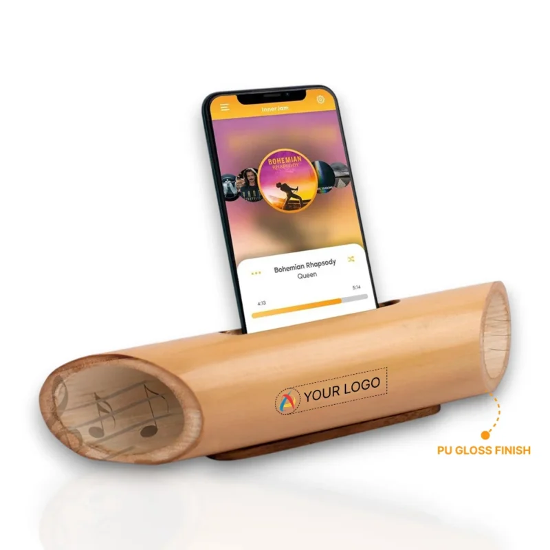 Buy Bamboo Music Amplifier for Smartphones in bulk for Corporate Gifting | Corporate Gyft