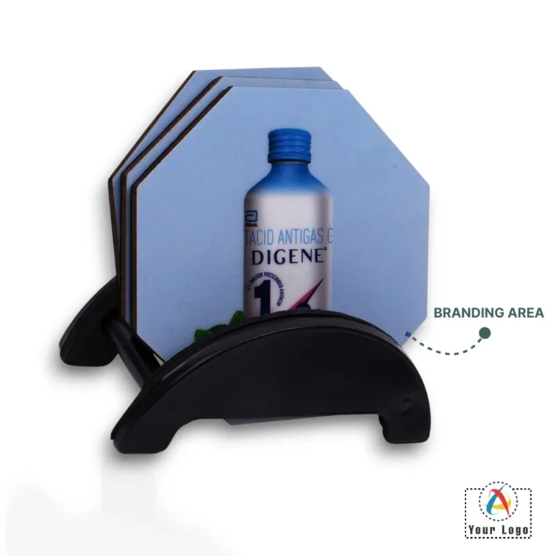 Buy Brando Hex Set of 4 Hexagon Coasters in bulk for Corporate Gifting | Corporate Gyft