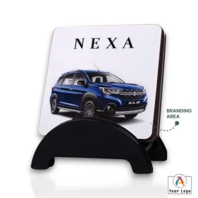 Buy Brando Square Set of 4  Coasters in bulk for Corporate Gifting | Corporate Gyft