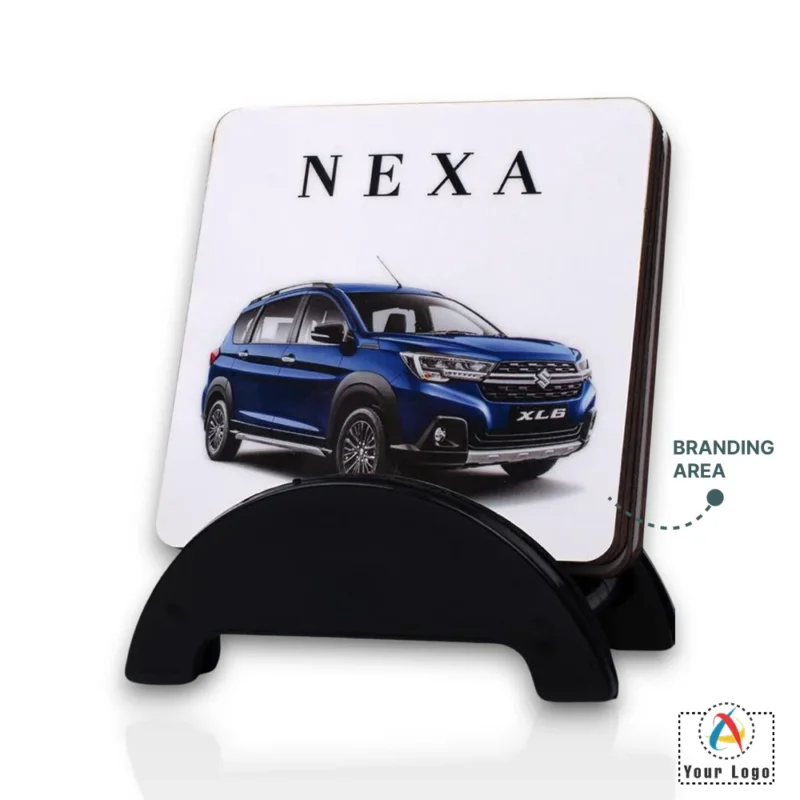 Buy Brando Square Set of 4  Coasters in bulk for Corporate Gifting | Corporate Gyft