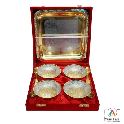 Buy Brass Bowl Set of 9 in bulk for Corporate Gifting | Corporate Gyft