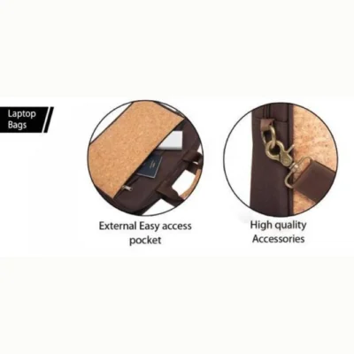 Buy Eco-Friendly Cork Laptop Bag in bulk for Corporate Gifting | Corporate Gyft