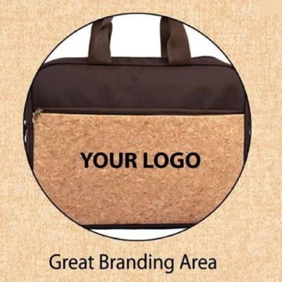 Buy Eco-Friendly Cork Laptop Bag in bulk for Corporate Gifting | Corporate Gyft