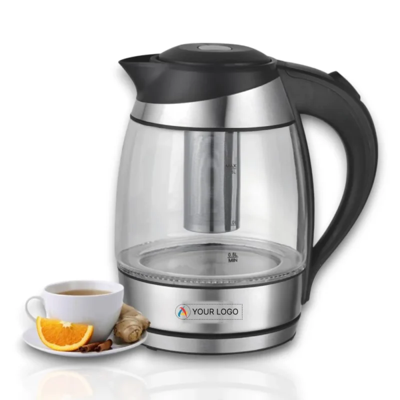 Buy Glass Kettle with Tea Infuser Basket in bulk for Corporate Gifting | Corporate Gyft