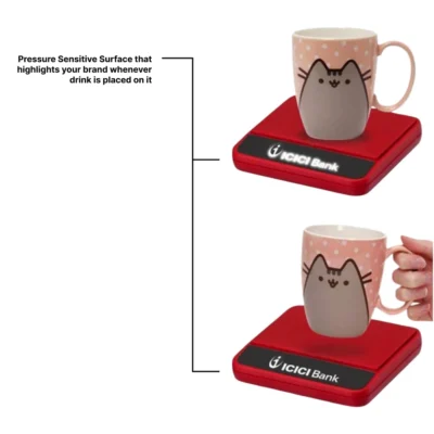 Buy Powerglow Coaster with Reverse Logo Highlight in bulk for Corporate Gifting | Corporate Gyft